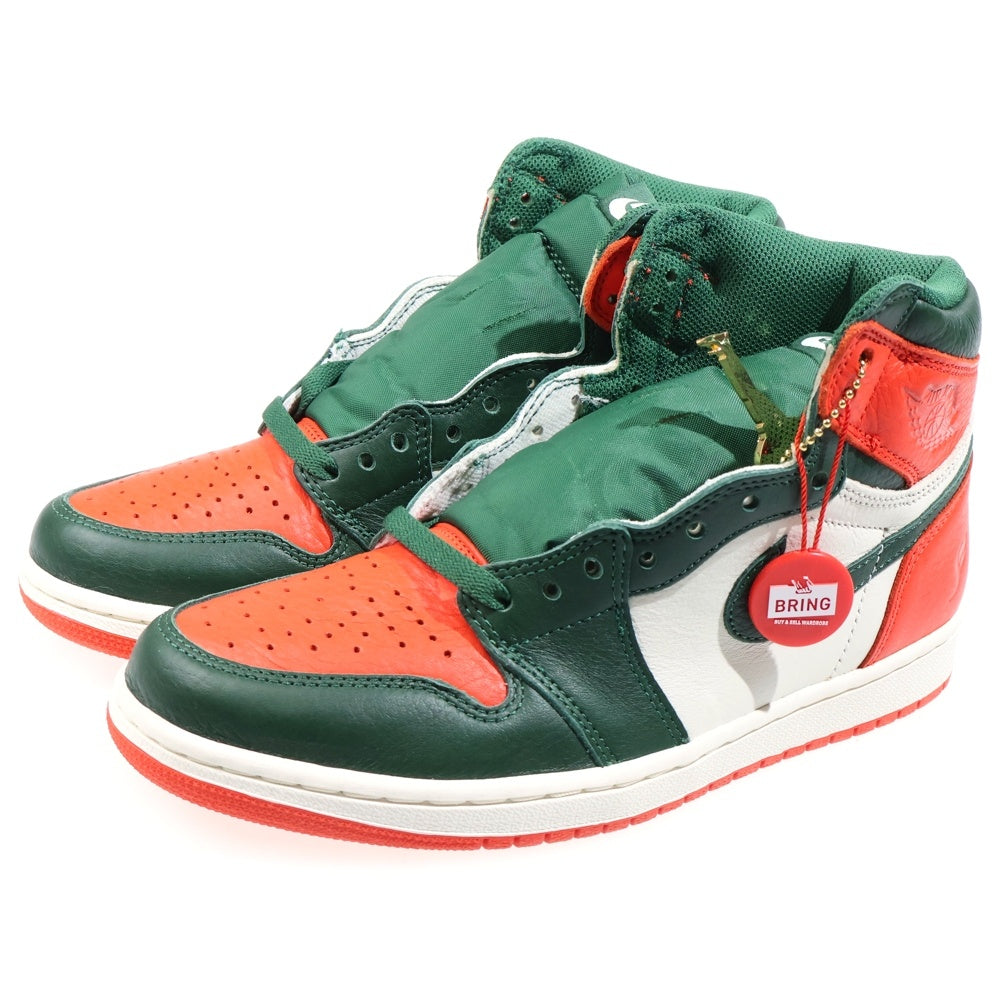 NIKE(ナイキ) ×SOLEFLY AIR JORDAN 1 RETRO HIGH OG-SF AV3905-138 ソールフライ エアジョーダン1 ハイカットスニーカー US8/26.0cm オレンジ/ホワイト