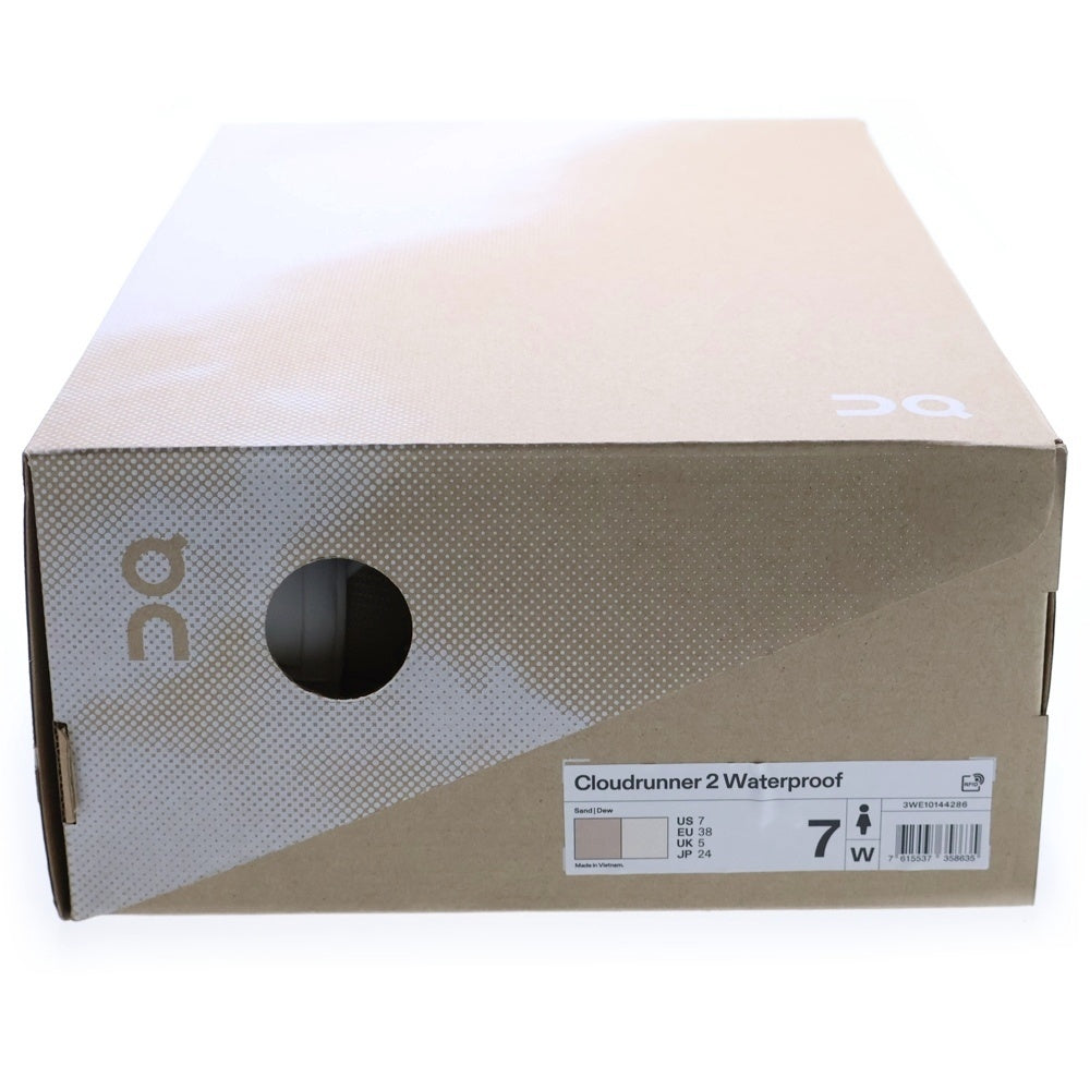 On(オン) Cloudrunner 2 Waterproof 3WE10144286 クラウドランナー 2 ウォータープルーフ ローカットスニーカー US7/24.0cm ベージュ レディース