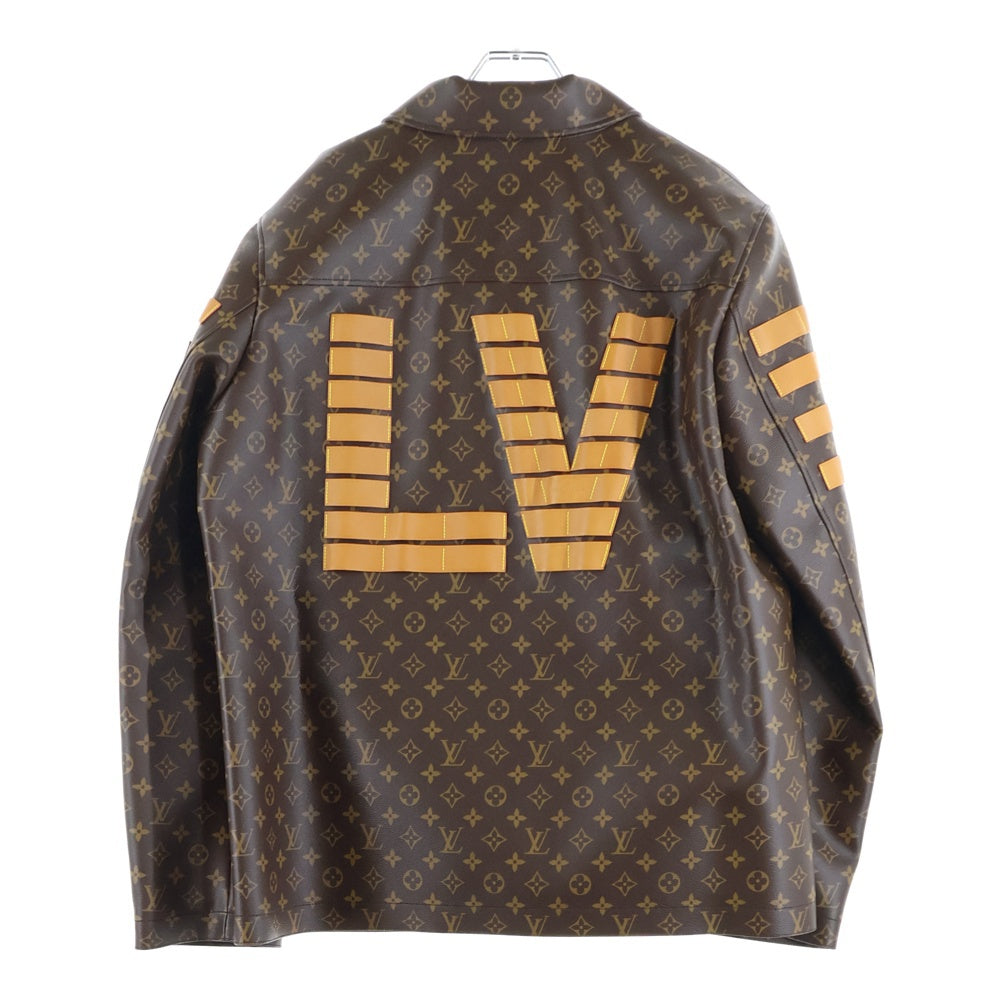 LOUIS VUITTON(ルイヴィトン) 22SS×NIGO ニゴ モノグラムLVトワルミリタリージャケット RM221M LSR HML07E ブラウン