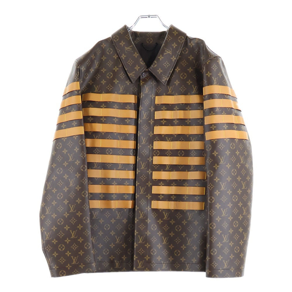 LOUIS VUITTON(ルイヴィトン) 22SS×NIGO ニゴ モノグラムLVトワルミリタリージャケット RM221M LSR HML07E ブラウン