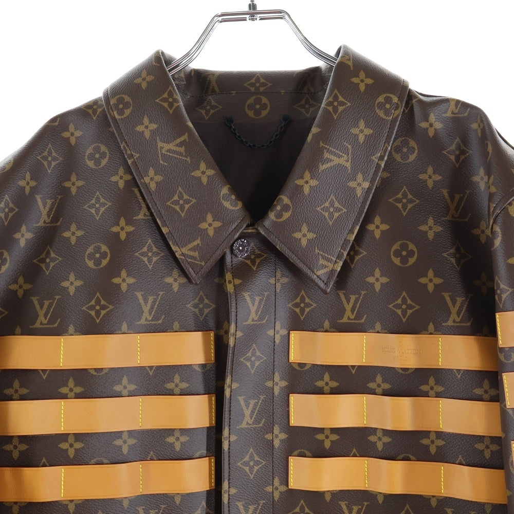 LOUIS VUITTON(ルイヴィトン) 22SS×NIGO ニゴ モノグラムLVトワルミリタリージャケット RM221M LSR HML07E ブラウン
