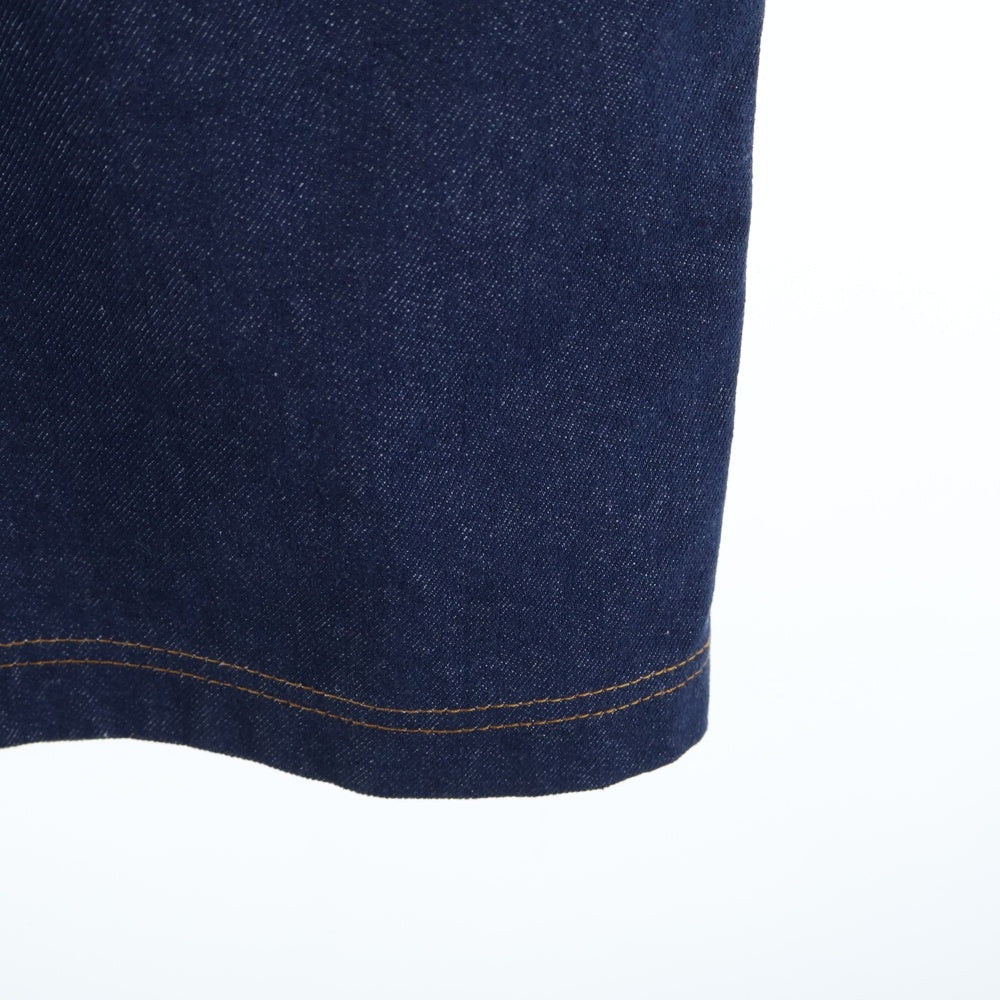 FENDI(フェンディ) BLUE DENIM MINI DRESS ブルーデニムミニドレス デニム長袖ワンピース レディース FLD545 ALC1 インディゴ