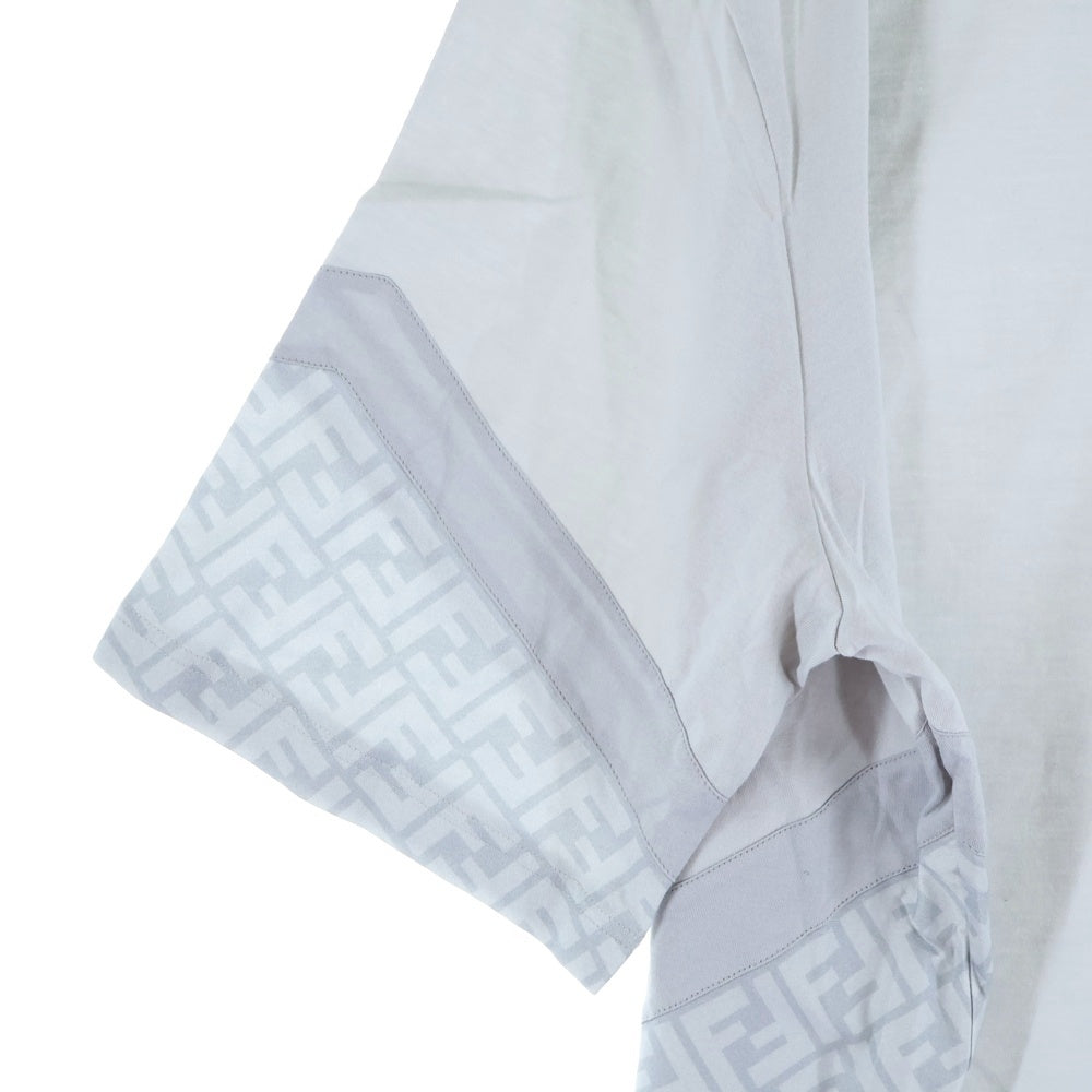 FENDI(フェンディ) 23SS FF柄 ズッカ切替オーバーサイズ半袖Tシャツ FAF682 AN68 グレー