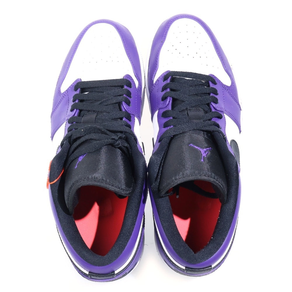 NIKE(ナイキ) AIR JORDAN 1 LOW COURT PUPLE 553558-500 エアジョーダン1 ローカットスニーカー コートパープル パープル US11/29.0cm