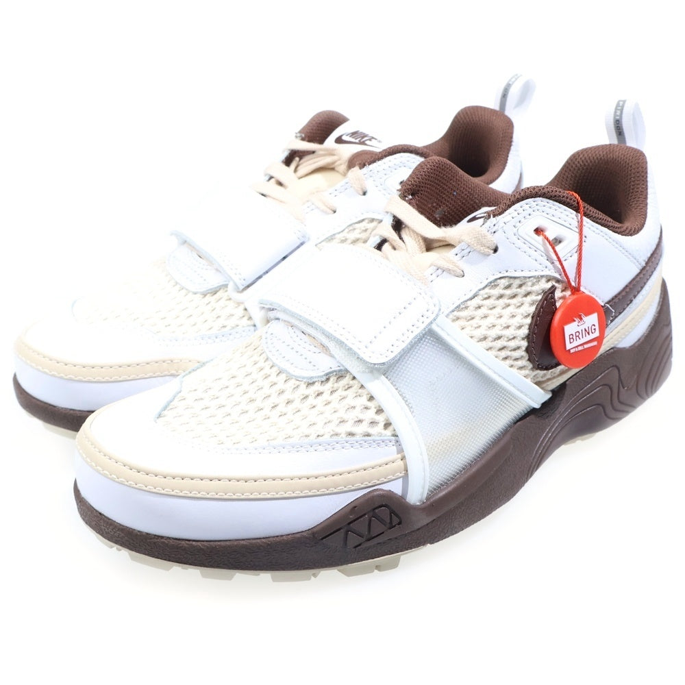 NIKE(ナイキ) ×TRAVIS SCOTT Zoom Field Jaxx HQ3073-100 トラヴィススコット ズームフィールドジャックス ローカットスニーカー ブラウン/ホワイト US8.5/26.5cm