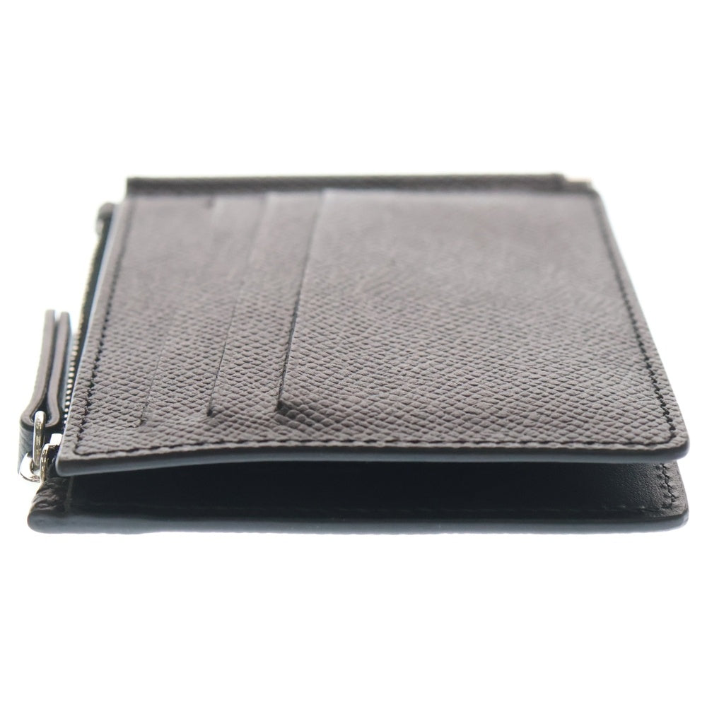 Maison Martin Margiela(メゾンマルタンマルジェラ) 二つ折り財布 レザーミニクリップウォレット 4ステッチカードケース ブラック SA1UI0018 P4745 レディース