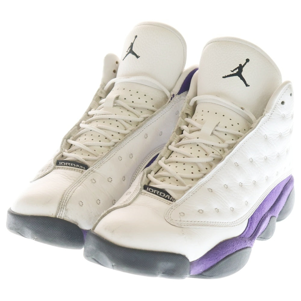 NIKE(ナイキ) AIR JORDAN 13 RETRO LAKERS 414571-105 エアジョーダン13 レトロ レイカーズ ハイカットスニーカー US9/27.0cm ホワイト/パープル