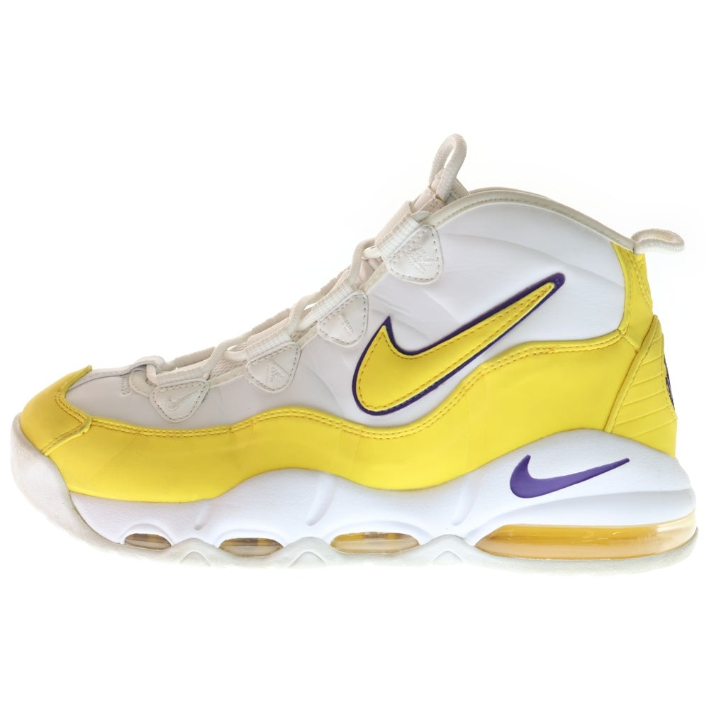 NIKE(ナイキ) AIR MAX UPTEMPO 95 LAKERS CK0892-102 エアマックス アップテンポ レイカーズ ハイカットスニーカー ホワイト/イエロー US9.5/27.5cm