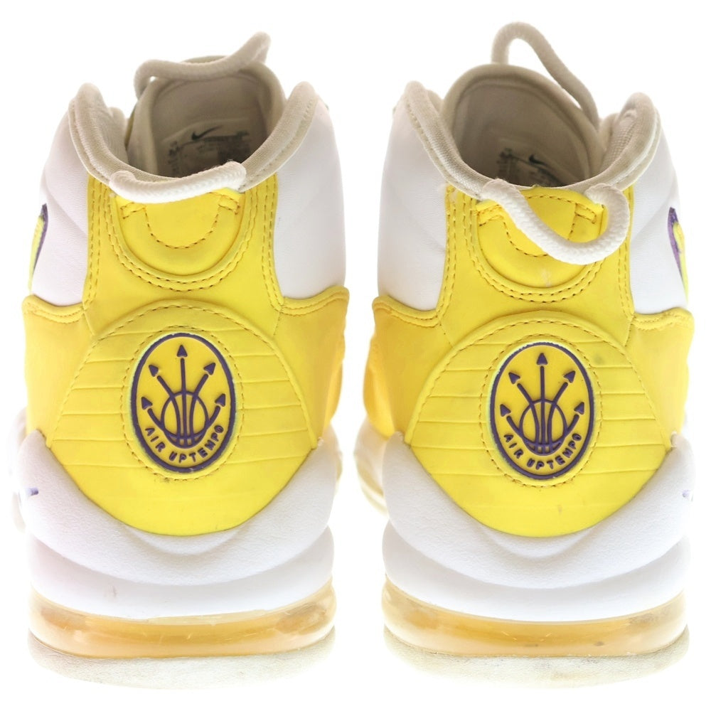 NIKE(ナイキ) AIR MAX UPTEMPO 95 LAKERS CK0892-102 エアマックス アップテンポ レイカーズ ハイカットスニーカー ホワイト/イエロー US9.5/27.5cm