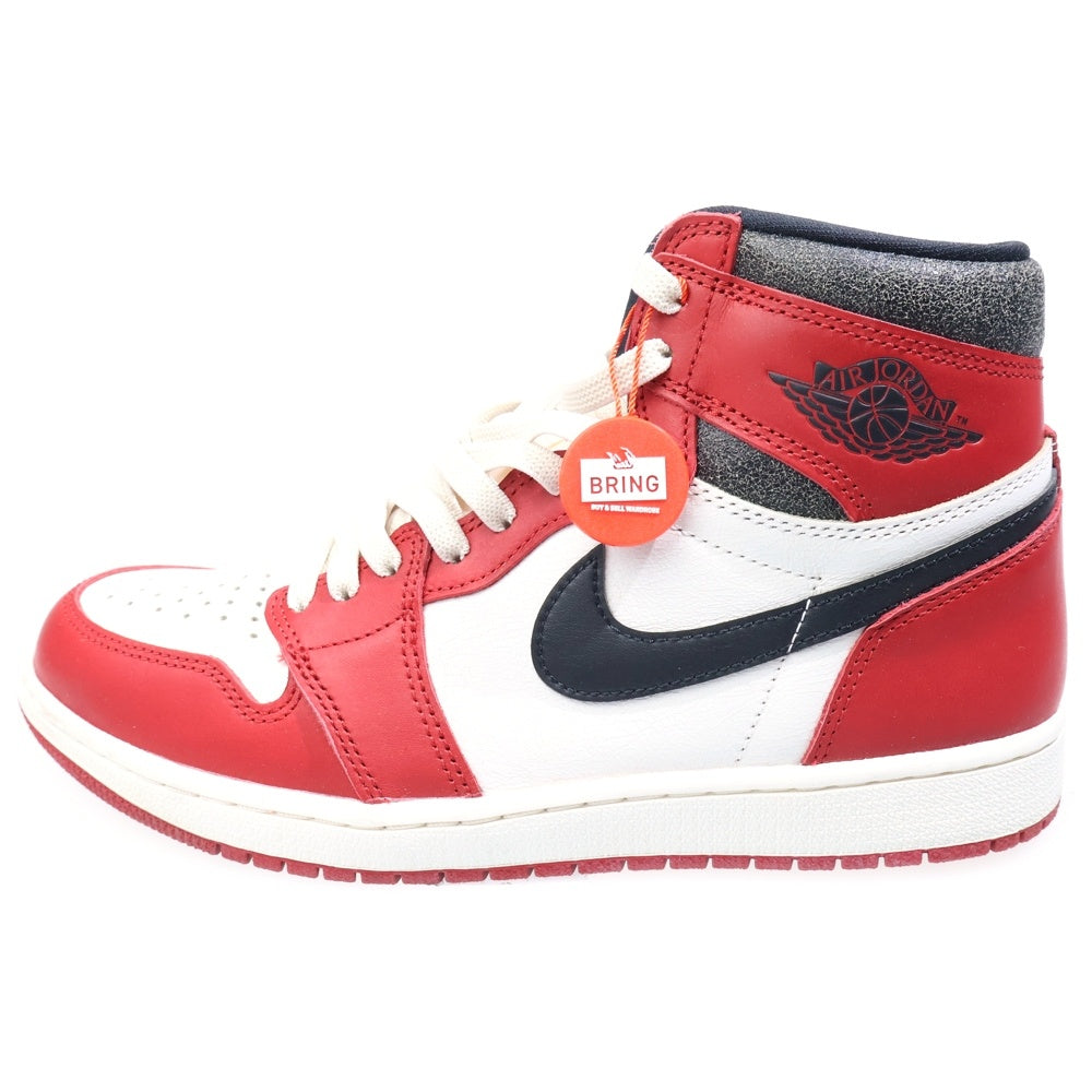 NIKE(ナイキ) AIR JORDAN 1 HIGH OG LOST & FOUND CHICAGO DZ5485-612 エアジョーダン1 ロスト&ファウンド ハイカットスニーカー US9.5/27.5cm ブラック/ホワイト/レッド