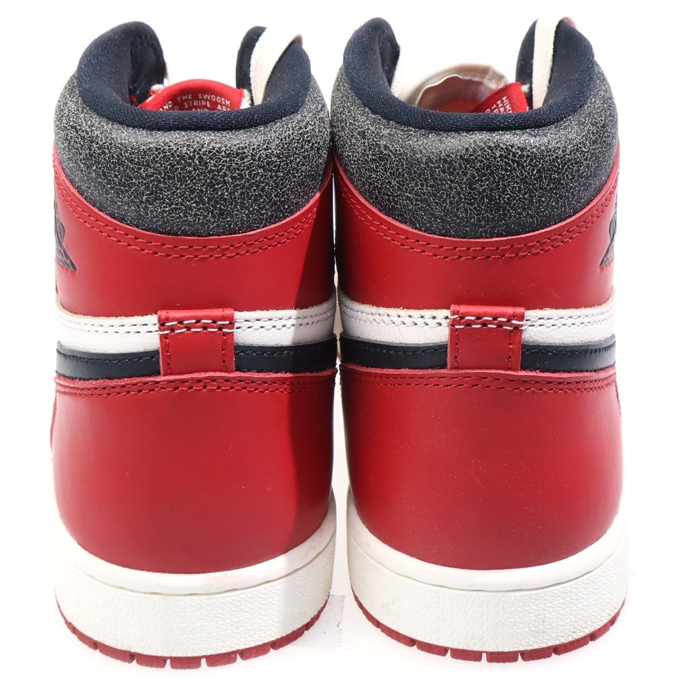 NIKE(ナイキ) AIR JORDAN 1 HIGH OG LOST & FOUND CHICAGO DZ5485-612 エアジョーダン1 ロスト&ファウンド ハイカットスニーカー US9.5/27.5cm ブラック/ホワイト/レッド