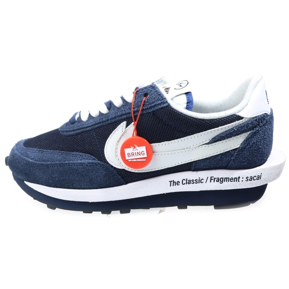 NIKE(ナイキ) ×sacai×FRAGMENT DESIGN LD WAFFLE DH2684-400 サカイ フラグメントデザイン LDワッフル ローカットスニーカー US9/27.0cm ネイビー