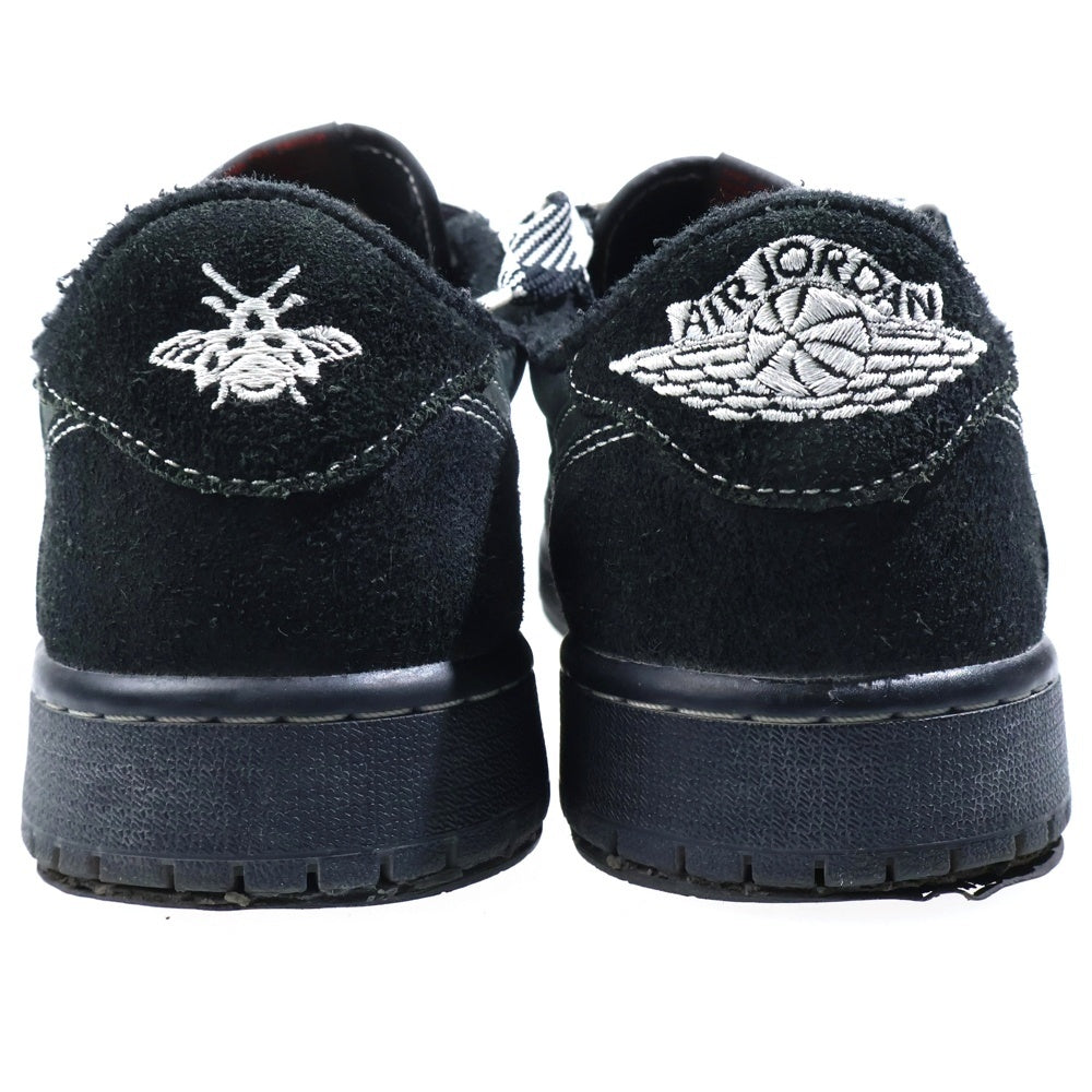 NIKE(ナイキ) ×TRAVIS SCOTT AIR JORDAN 1 LOW OG SP BLACK PHANTOM DM7866-001 エアジョーダン1 ブラックファントム ローカットスニーカー ブラック US9.5/27.5cm