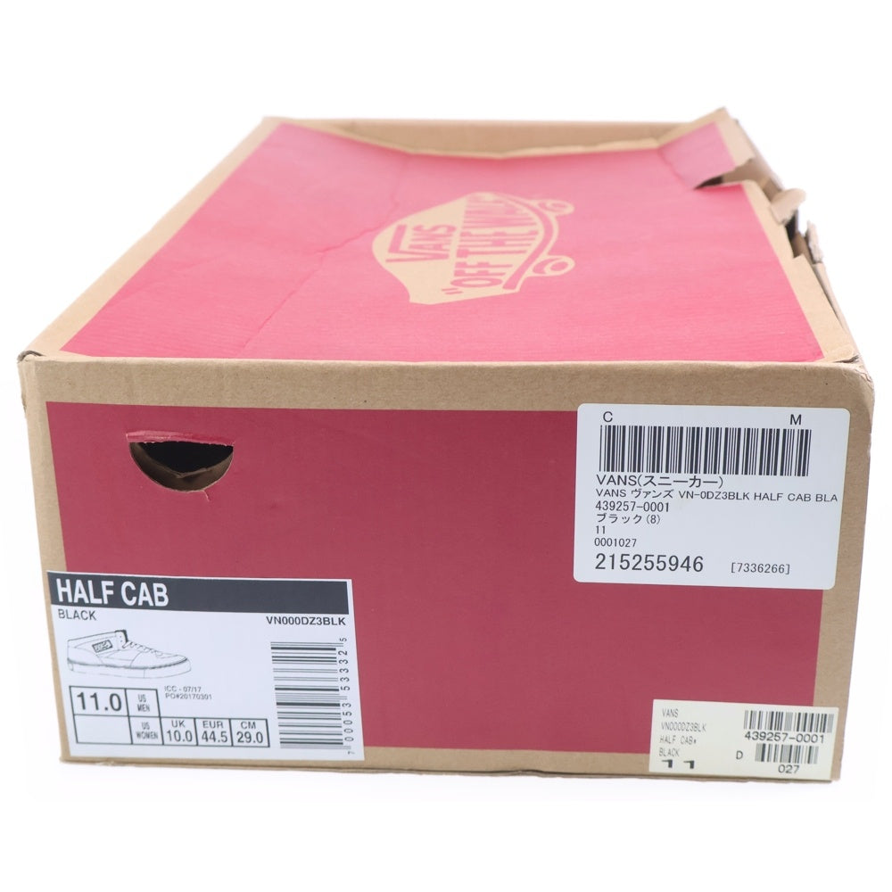 VANS(ヴァンズ) HALB CAB ハーフキャブ ミドルカットスニーカー シューズ VN000DZ3 US11/29.0cm ブラック