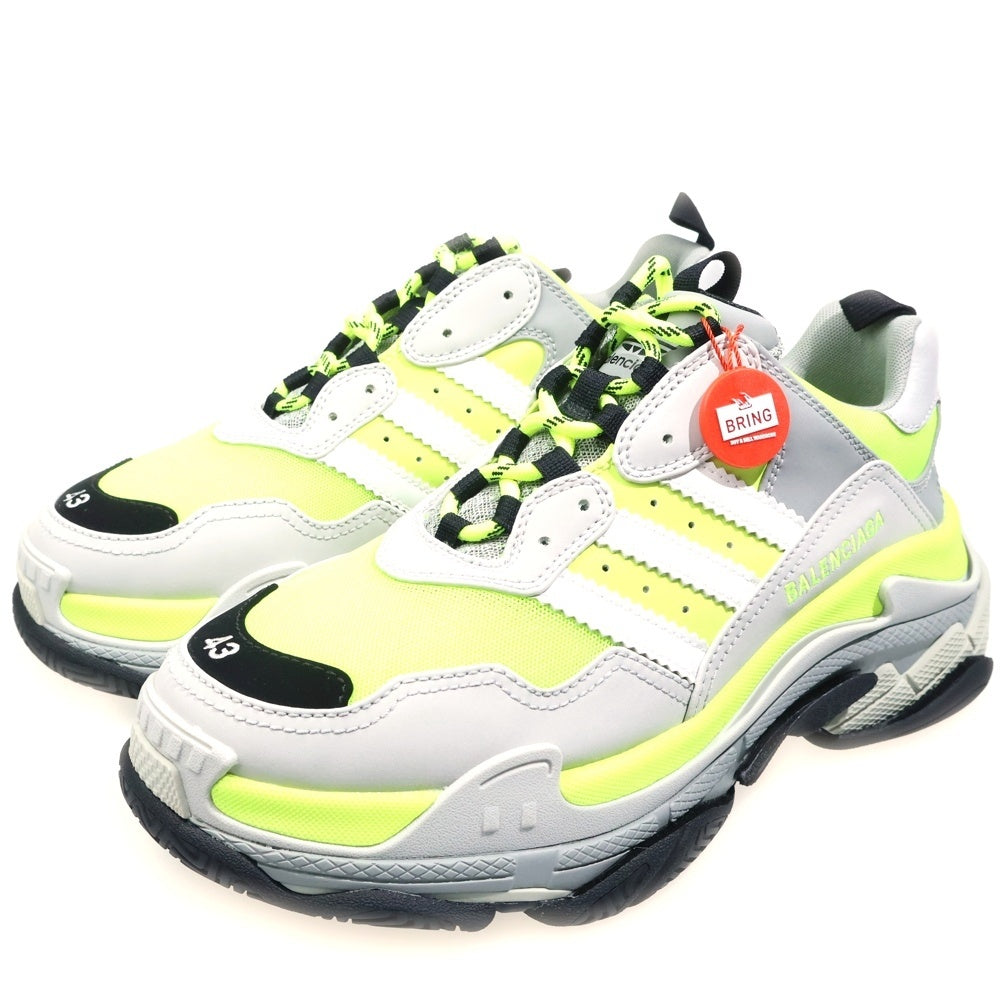 BALENCIAGA(バレンシアガ) ×adidas Triple S Sneaker 712821 アディダス トリプルS ローカットスニーカー ネオン 43