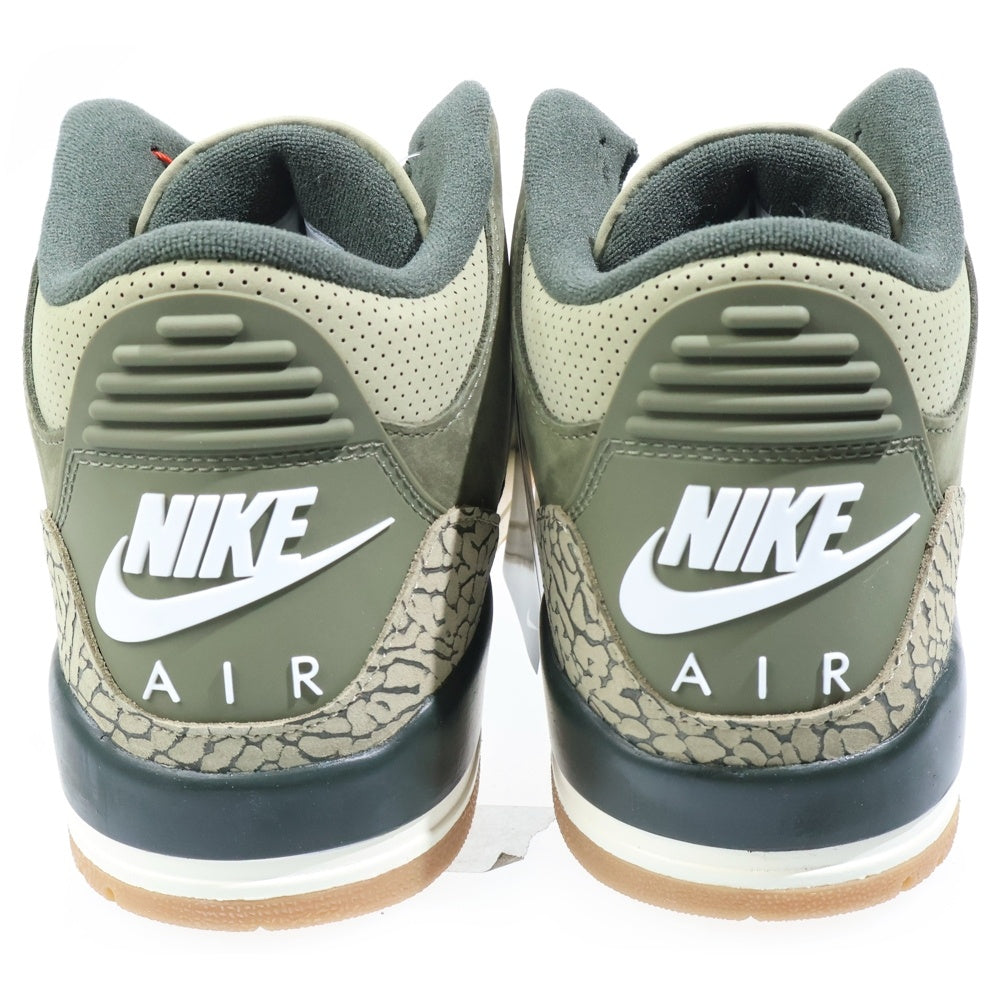 NIKE(ナイキ) AIR JORDAN 3 RETRO DN3707-202 エア ジョーダン 3 レトロ ローカットスニーカー カーキ US10/28.0cm