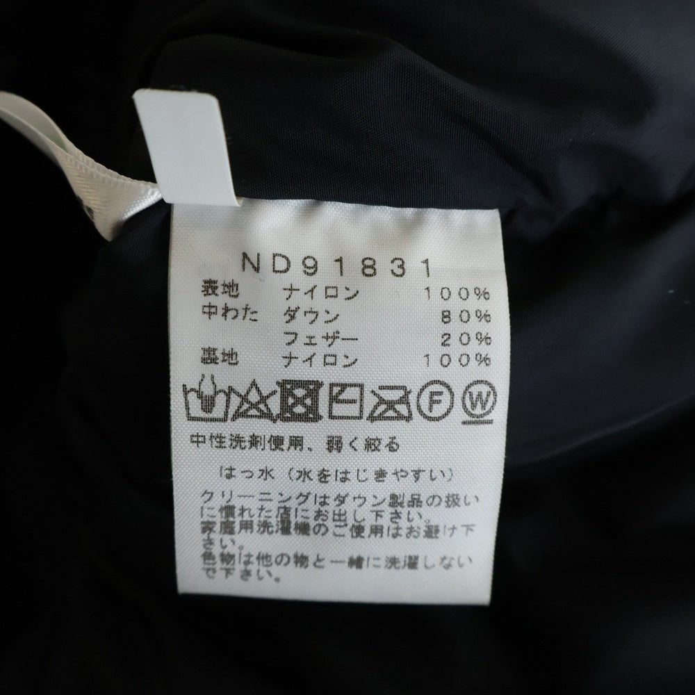 THE NORTH FACE(ザノースフェイス) Ascent Coat D91831 ダウンジャケット コート ブラック