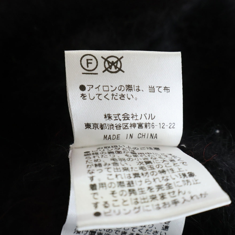 Lui's(ルイス) 17AW アンゴラニット セーター ブラック/レッド LU17S0050320100