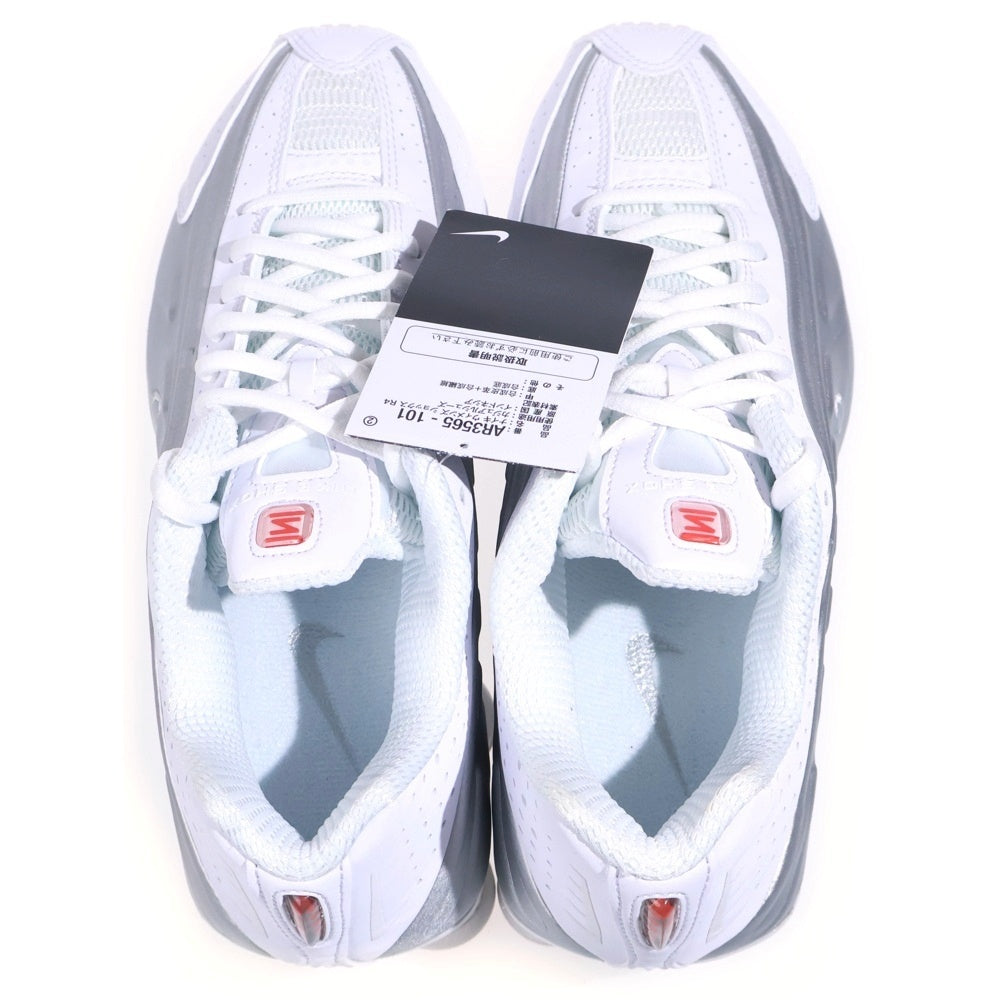 NIKE(ナイキ) WMNS Shox R4 AR3565-101 ウィメンズ ショックス R4 ローカットスニーカー US7.5/24.5cm ホワイト/シルバー レディース