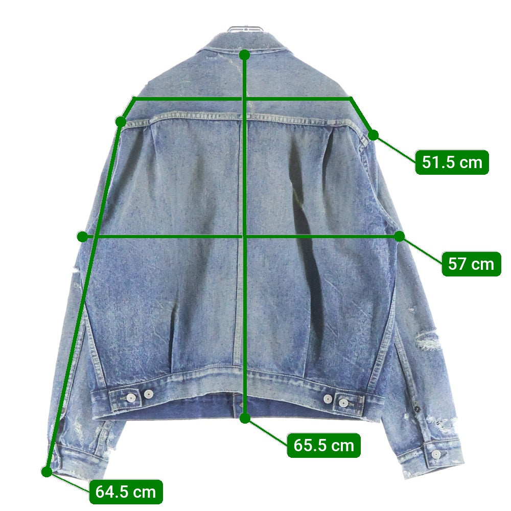 New Manual(ニュー マニュアル) #006 LV 2ND T-BACK JACKET セカンド デニムジャケットJK-AG-0001 インディゴ