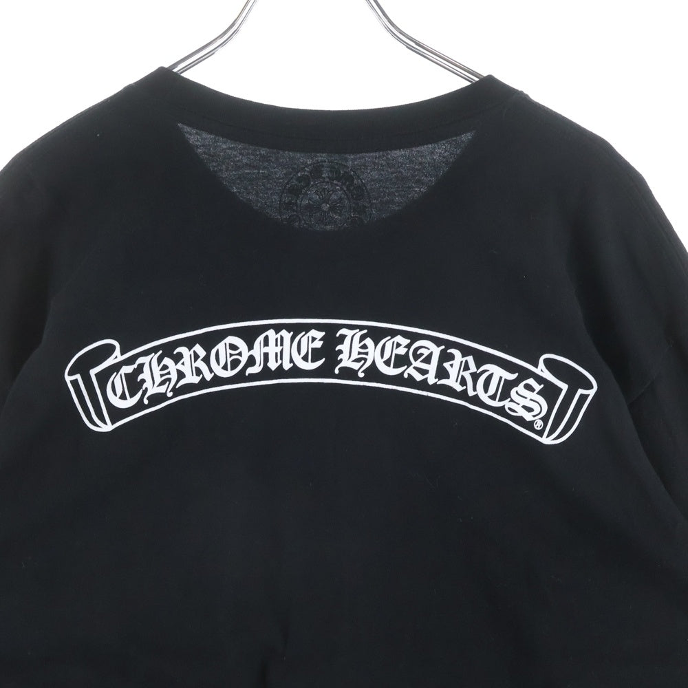 CHROME HEARTS(クロムハーツ) CH SCROLL LOGO L/S TEE スクロールロゴ アームプリント長袖Tシャツ ブラック