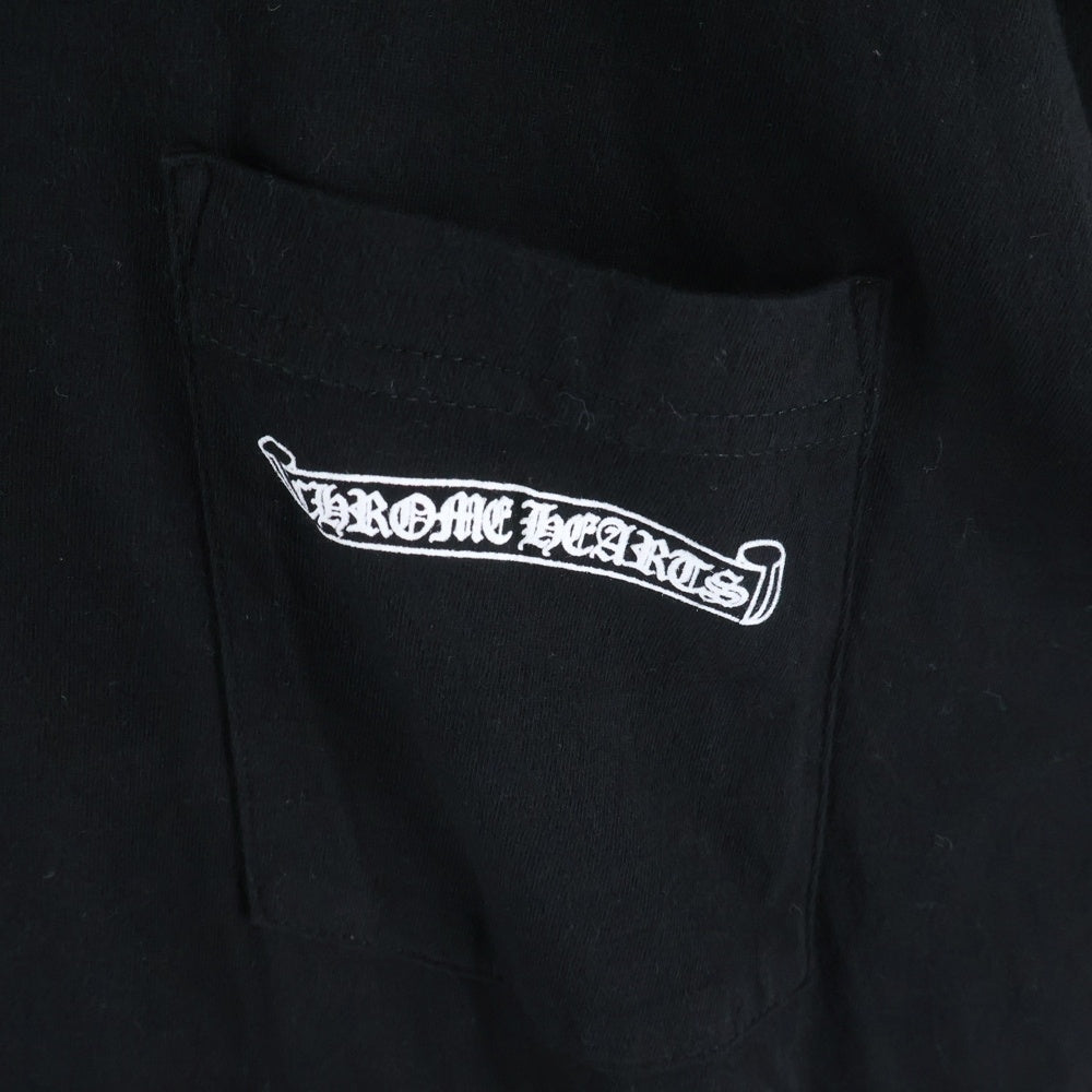 CHROME HEARTS(クロムハーツ) CH SCROLL LOGO L/S TEE スクロールロゴ アームプリント長袖Tシャツ ブラック