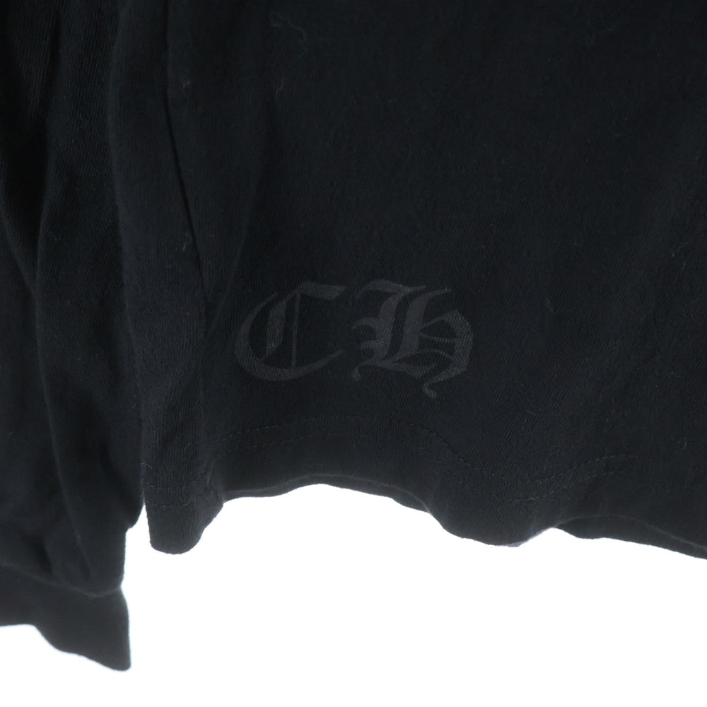 CHROME HEARTS(クロムハーツ) CH SCROLL LOGO L/S TEE スクロールロゴ アームプリント長袖Tシャツ ブラック