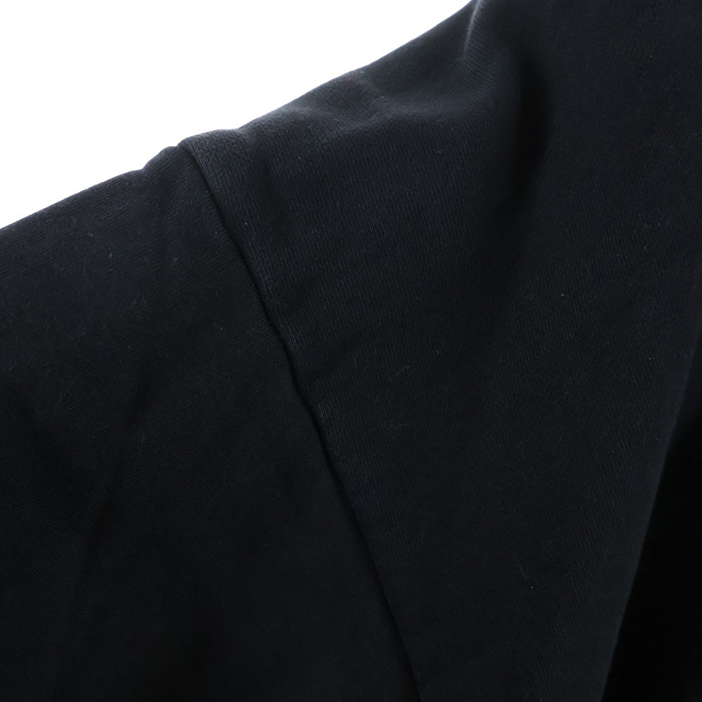 DIESEL(ディーゼル) フロントロゴ刺繍 スウェット プルオーバーパーカー コットン ブラック