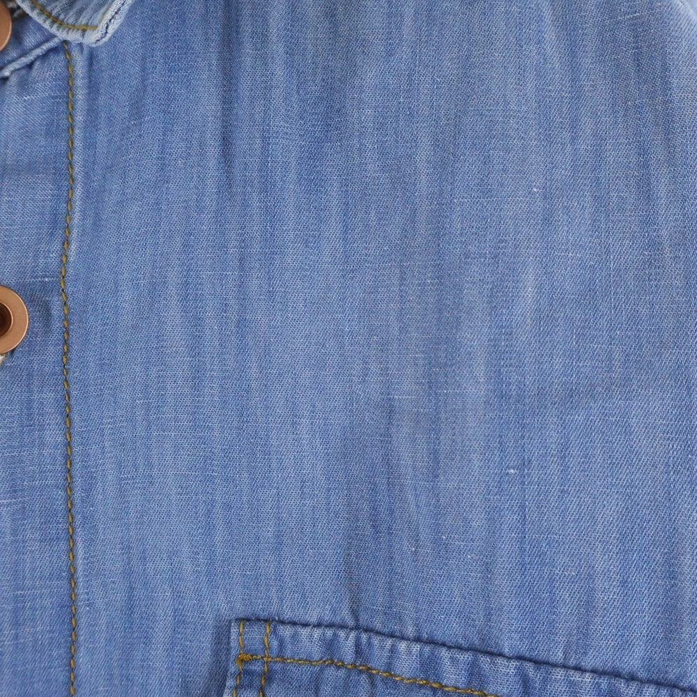 DIESEL(ディーゼル) デニム 長袖シャツ コットン リネン ライトブルー