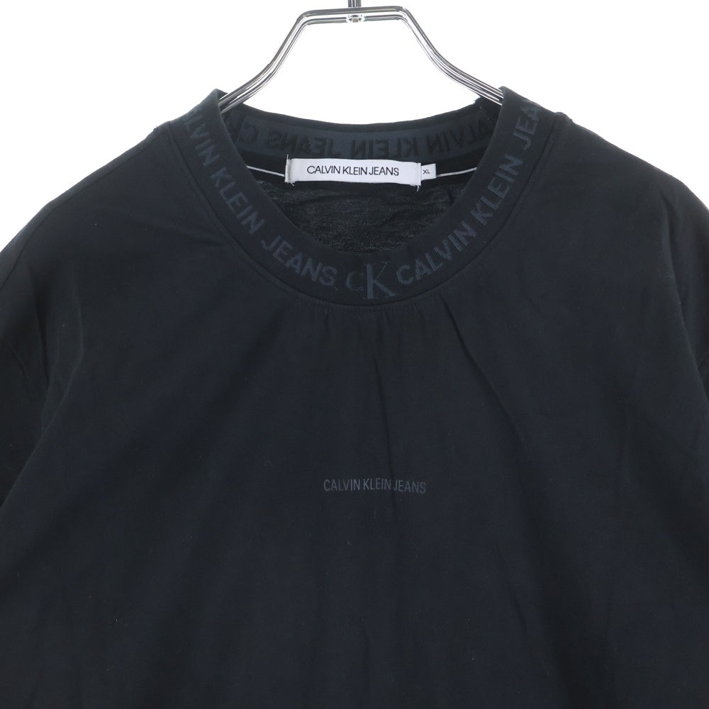 Calvin Klein(カルバンクライン) クルーネック 半袖Tシャツ コットン ブラック