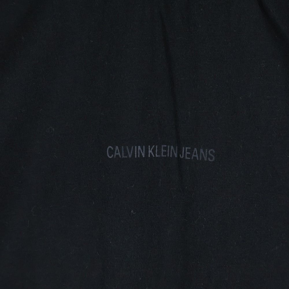 Calvin Klein(カルバンクライン) クルーネック 半袖Tシャツ コットン ブラック