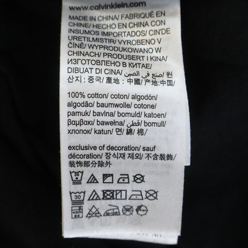 Calvin Klein(カルバンクライン) クルーネック 半袖Tシャツ コットン ブラック