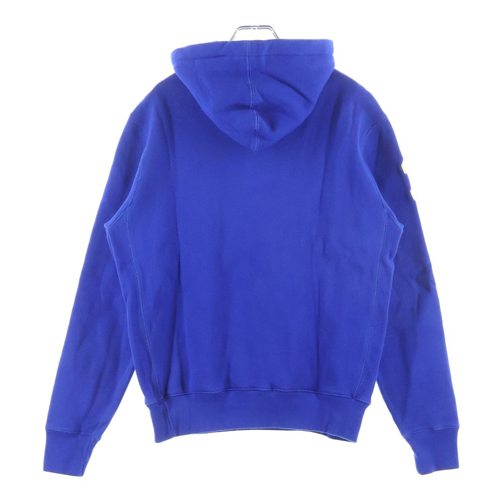 RALPH LAUREN(ラルフローレン) フロントロゴ刺繍 スウェットプルオーバーパーカー コットン ブルー