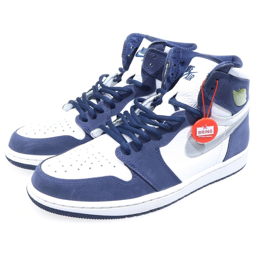 NIKE(ナイキ) AIR JORDAN 1 HIGH OG CO.JP MIDNIGHT NAVY 2020 DC1788-100 エアジョーダン1 ミッドナイトネイビー ハイカットスニーカー US9.5/27.5cm ホワイト/ネイビー