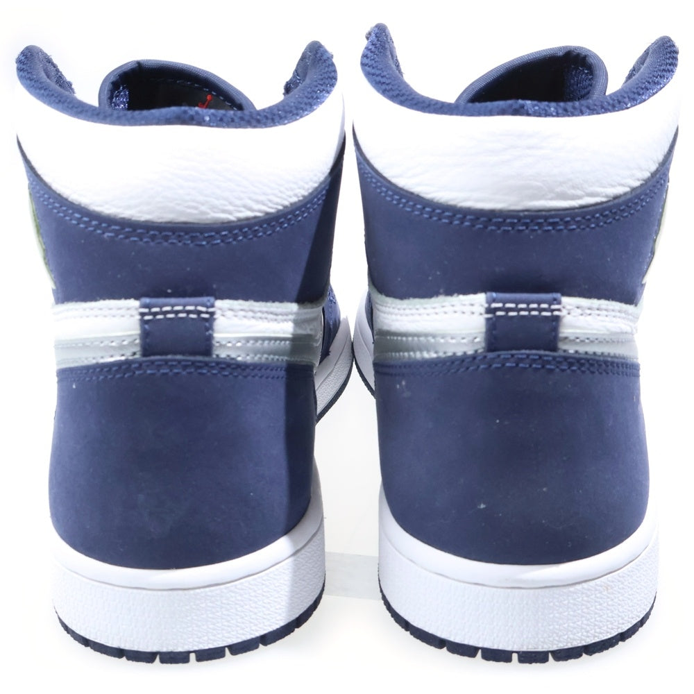 NIKE(ナイキ) AIR JORDAN 1 HIGH OG CO.JP MIDNIGHT NAVY 2020 DC1788-100 エアジョーダン1 ミッドナイトネイビー ハイカットスニーカー US9.5/27.5cm ホワイト/ネイビー