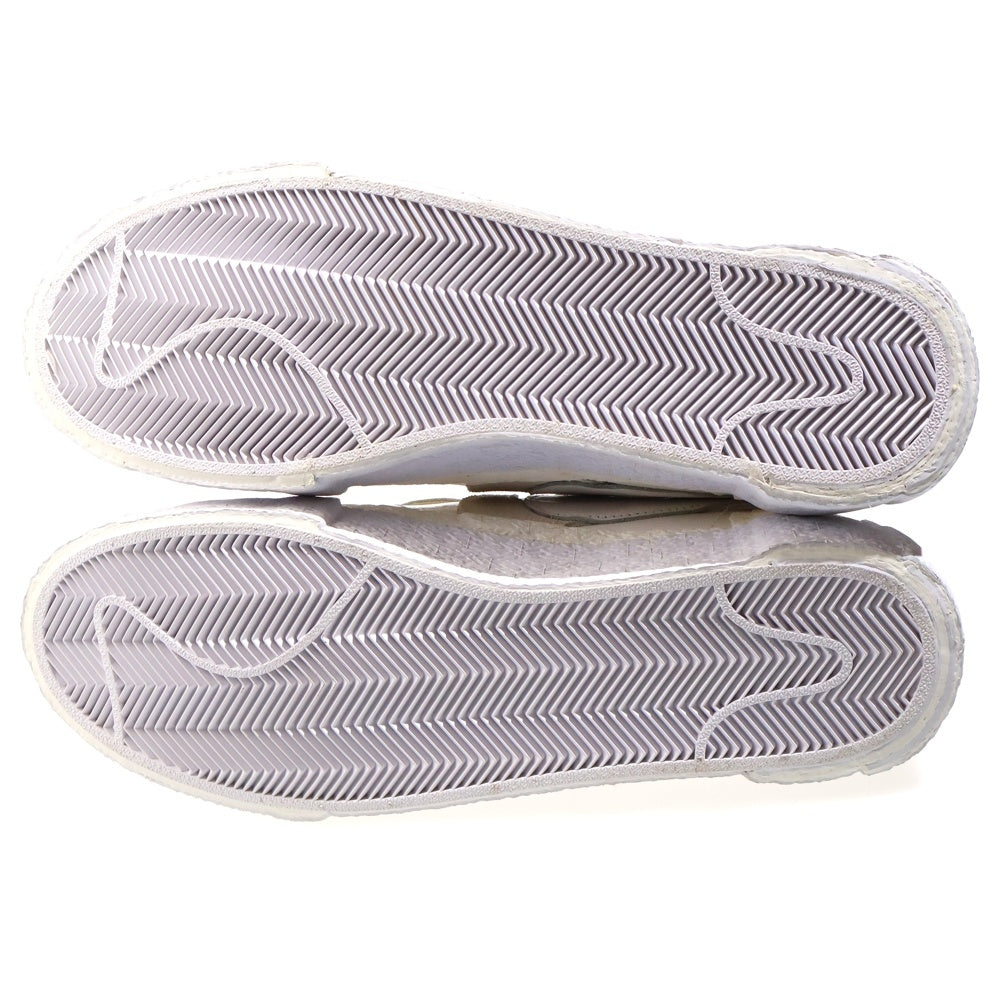 NIKE(ナイキ) ×SACAI BLAZER LOW WHITE PATENT LEATHER DM6443-100 サカイ ブレイザー パテント レザーローカットスニーカー ホワイト US10.5/28.5cm