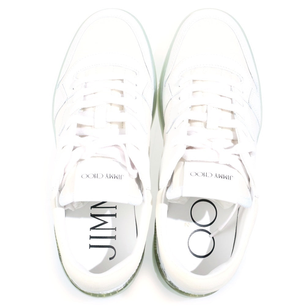 JIMMY CHOO(ジミーチュウ) FLORENT-M MZUL44 フローレント キャンバス ローカットスニーカー ホワイト