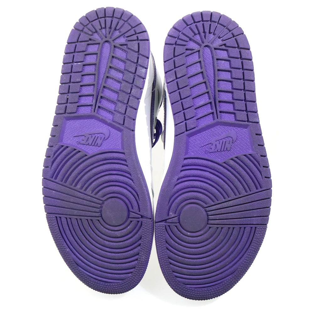NIKE(ナイキ) Women's Air Jordan 1 High OG CD0461-151 ウィメンズ エアジョーダン1 メタリックパープル ハイカットスニーカー ホワイト/パープル US6.5/23.5cm レディース