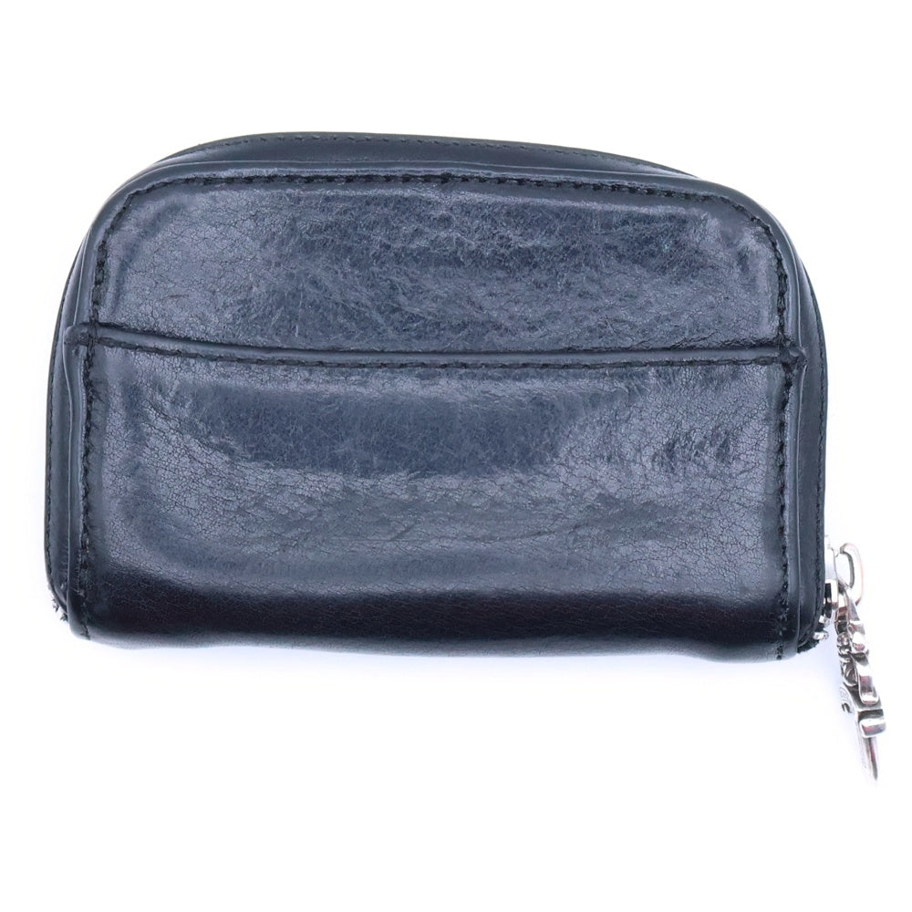 CHROME HEARTS(クロムハーツ) COIN CASE コインケース ダガーラウンドジップレザーコインケース ブラック