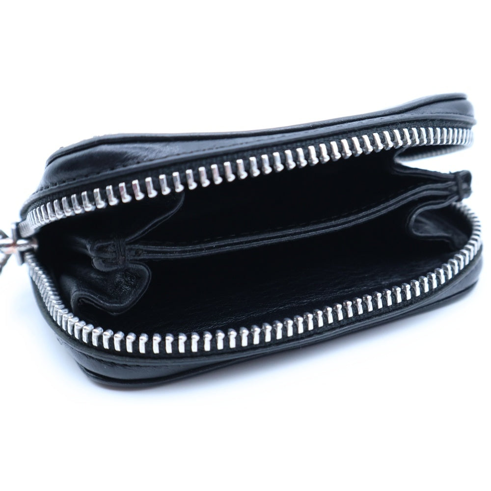 CHROME HEARTS(クロムハーツ) COIN CASE コインケース ダガーラウンドジップレザーコインケース ブラック