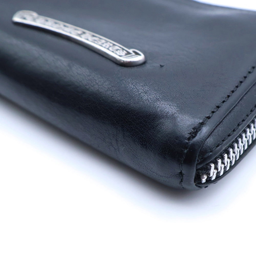 CHROME HEARTS(クロムハーツ) COIN CASE コインケース ダガーラウンドジップレザーコインケース ブラック