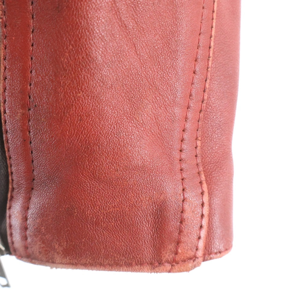 Lewis Leathers(ルイスレザー) 70s Drifter ドリフター レザーシングルライダースジャケット レッド