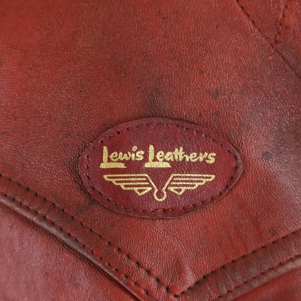 Lewis Leathers(ルイスレザー) 70s Drifter ドリフター レザーシングルライダースジャケット レッド