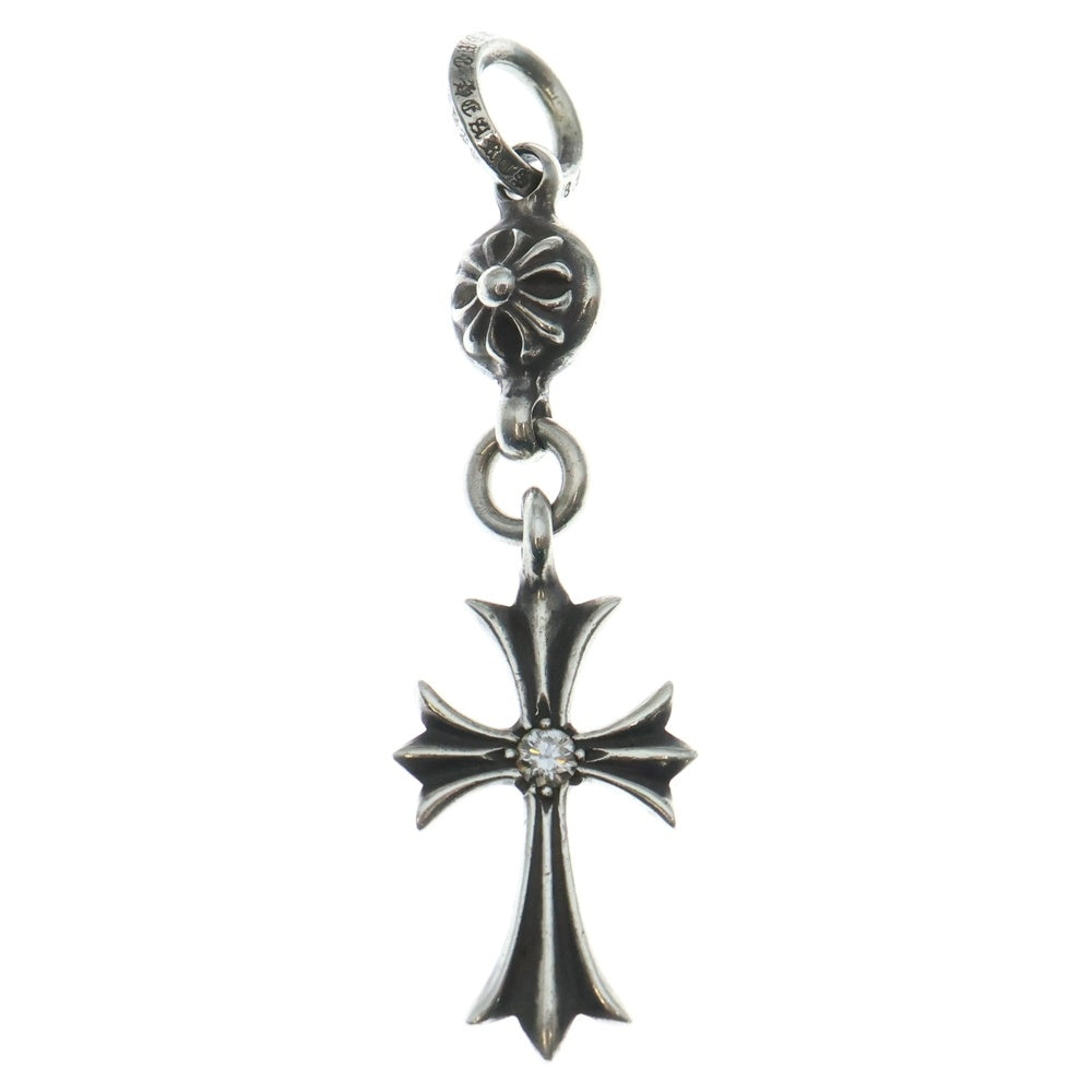 CHROME HEARTS(クロムハーツ) 1B TNY CH CRS 1DIA 1ボール タイニー CHクロス 1ダイヤ チャーム ペンダントトップ シルバー