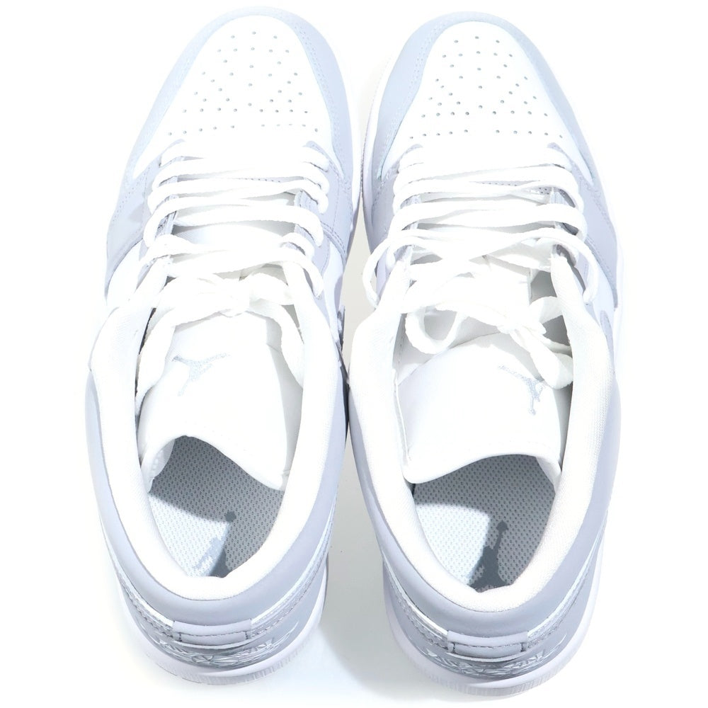 NIKE(ナイキ) WMNS AIR JORDAN 1 LOW DC0774-105 ウィメンズ エアジョーダン1 ウルフグレー ローカットスニーカー US10/27.0cm グレー/ホワイト