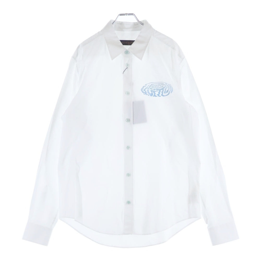 LOUIS VUITTON(ルイヴィトン) フロントロゴプリントロングスリーブ長袖シャツ RM232Q ZJ9 HPS52W ホワイト