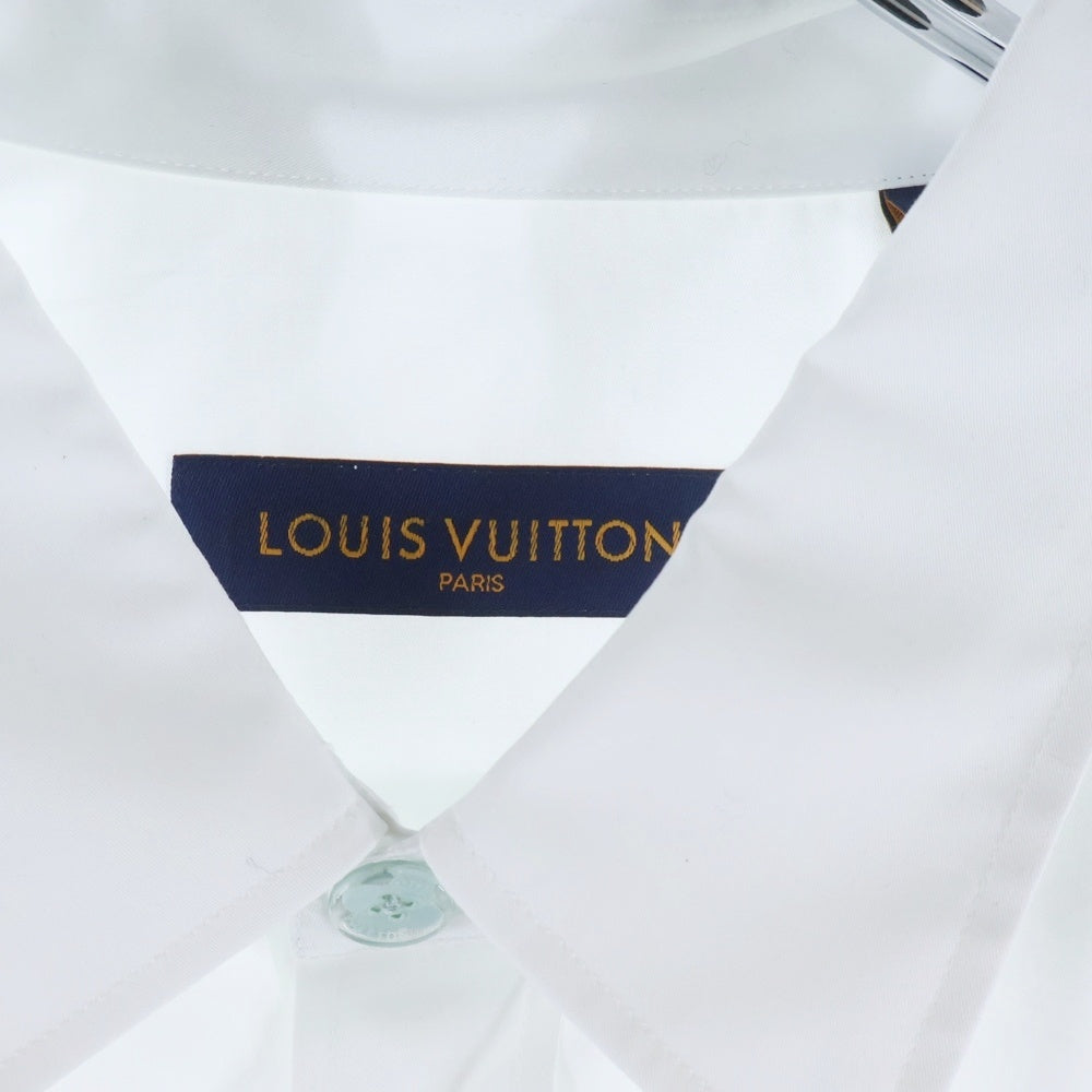 LOUIS VUITTON(ルイヴィトン) フロントロゴプリントロングスリーブ長袖シャツ RM232Q ZJ9 HPS52W ホワイト
