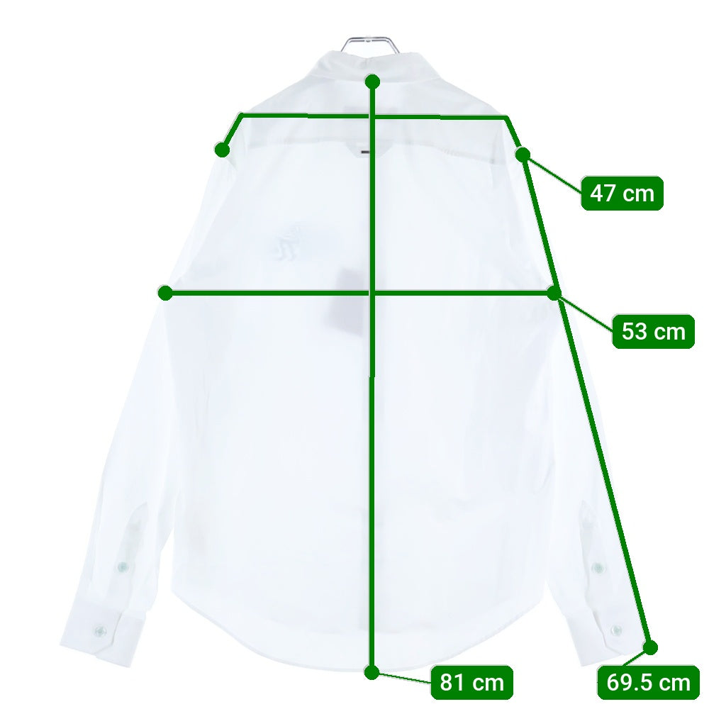 LOUIS VUITTON(ルイヴィトン) フロントロゴプリントロングスリーブ長袖シャツ RM232Q ZJ9 HPS52W ホワイト