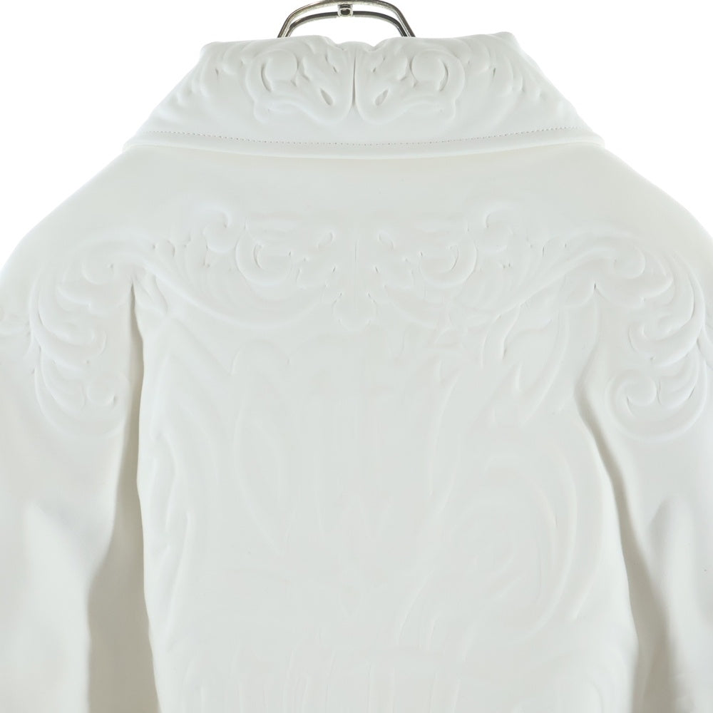 LOUIS VUITTON(ルイヴィトン) 23SS オーナメントレザージップアップブルゾンジャケット RM231 TTG HOL70E HOL70ETTG ホワイト