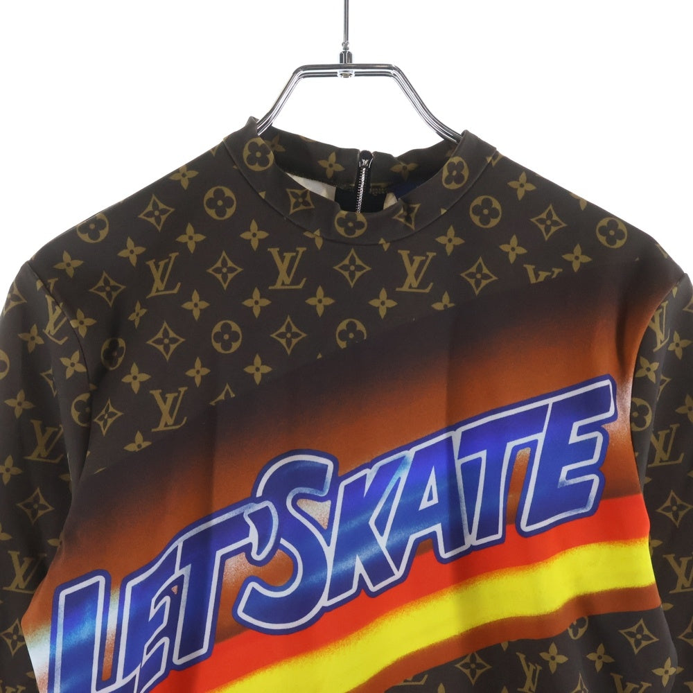 LOUIS VUITTON(ルイヴィトン) 21SS モノグラムグラフィティプリントワンピースドレス RW211B D77 FKRO32 ブラウン レディース